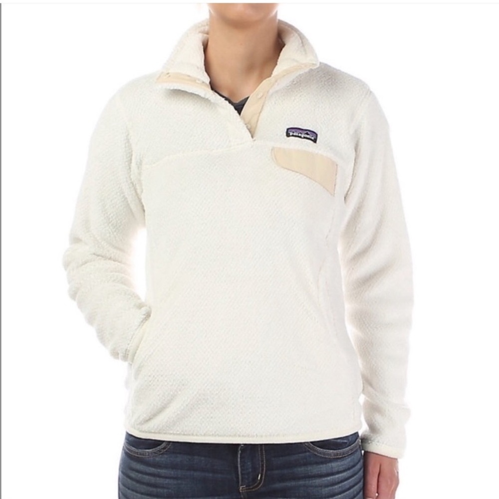 Patagonia | Re Tool Snap T Fleece Pullover Cream‎ M - Picture 2 of 8